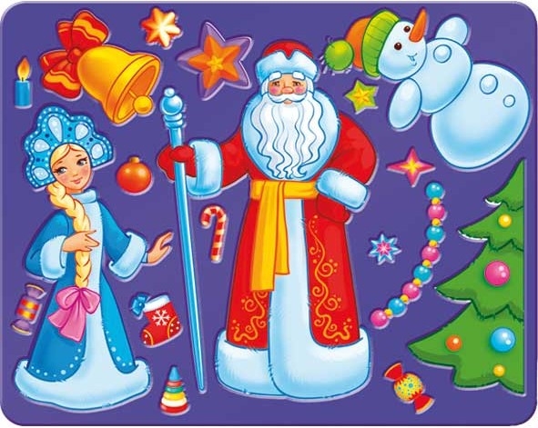 Трафарет шаблонный Луч "Новогодний праздник"
